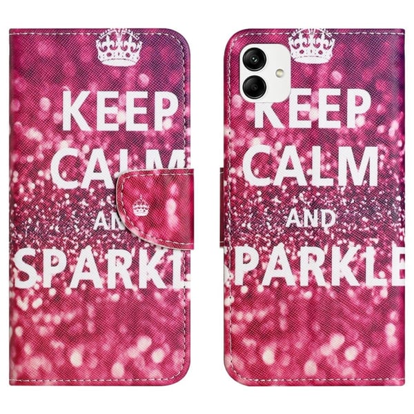 Wonderland Samsung Galaxy A05 Läppäkotelo - Keep Calm And Sparkle Wonderland Samsung Galaxy A05 Läppäkotelo - Keep Calm And Sparkle