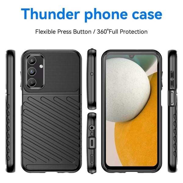 Thunder Samsung Galaxy A15 Suojakotelo - Musta