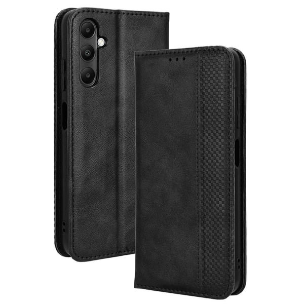 Bofink Vintage Samsung Galaxy A05s Læder Etui - Sort