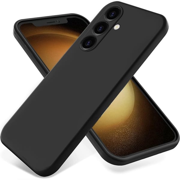 Matt flytende silikondeksel for Samsung Galaxy A05s - Svart