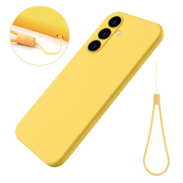 Matt flytende silikondeksel for Samsung Galaxy A05s - Gul