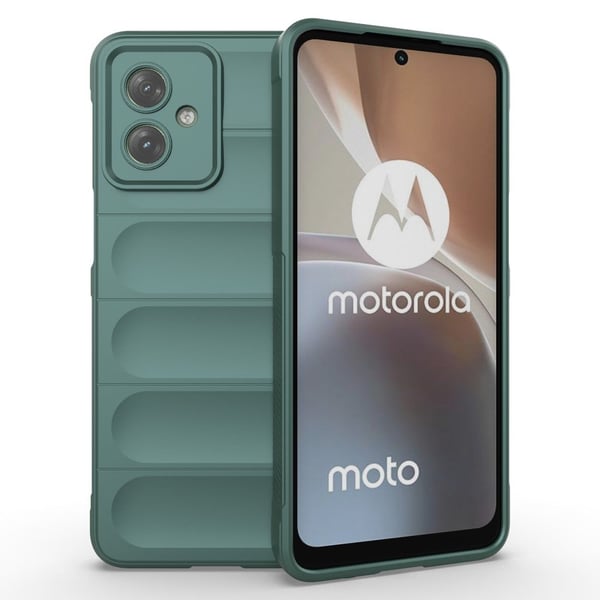 Blødt grebsformet cover til Motorola Moto G54 - Grøn