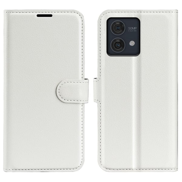 Classic Motorola Moto G84 Flippetui - Hvit