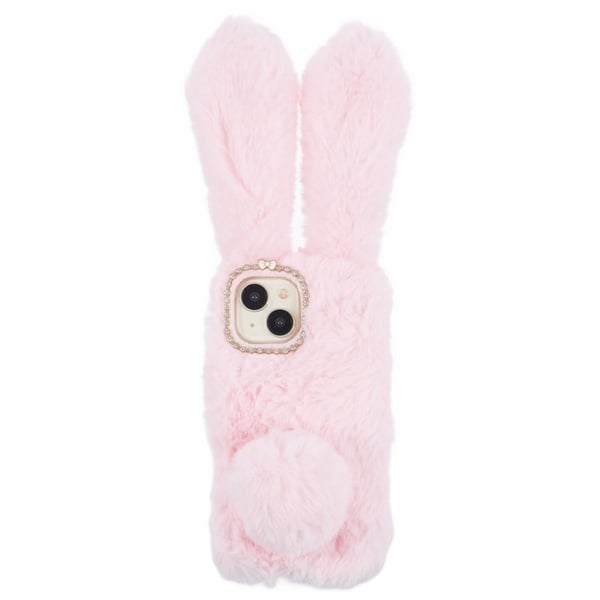 Bunny iPhone 15 Plus Deksel - Rosa