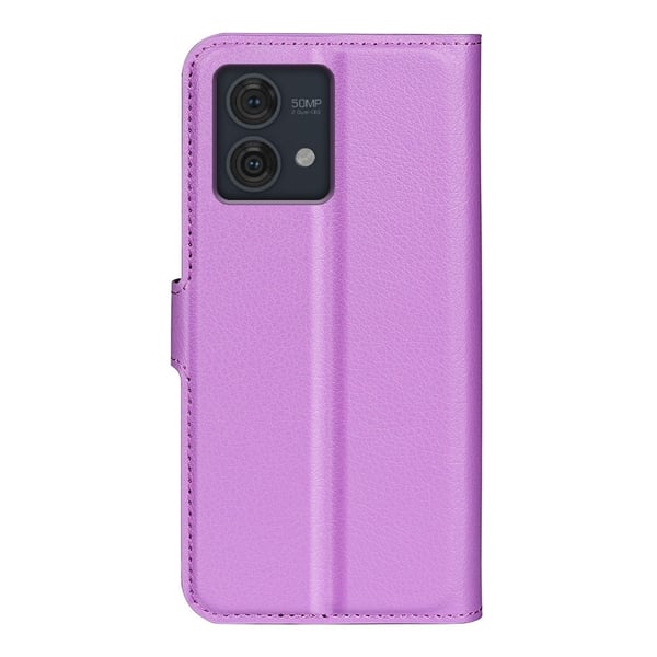 Klassisk Motorola Moto G84 Flip Etui - Lilla