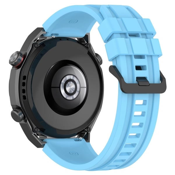 Erstatningsarmbånd i silikon med forlengelsesrem til Huawei Watch Ultimate / Watch 3 / Watch 3 Pro - Himmelblå