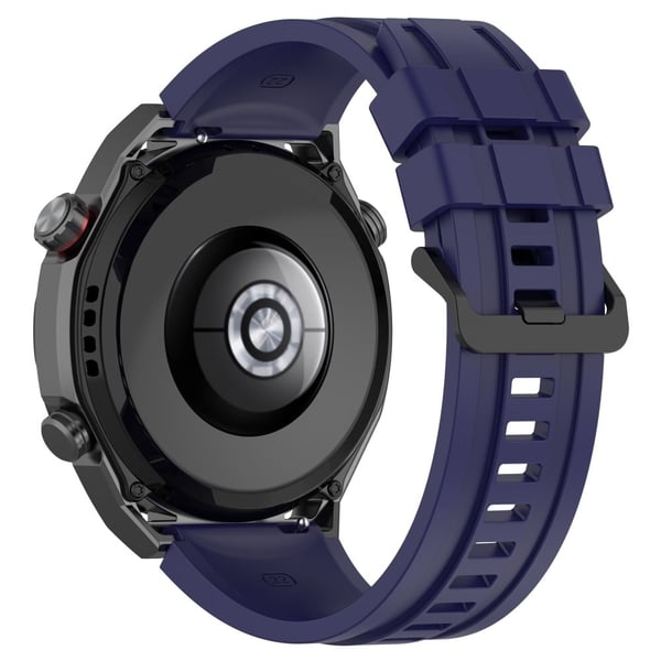 Erstatningsarmbånd i silikon med forlengelsesrem til Huawei Watch Ultimate / Watch 3 / Watch 3 Pro - Midnattsblå