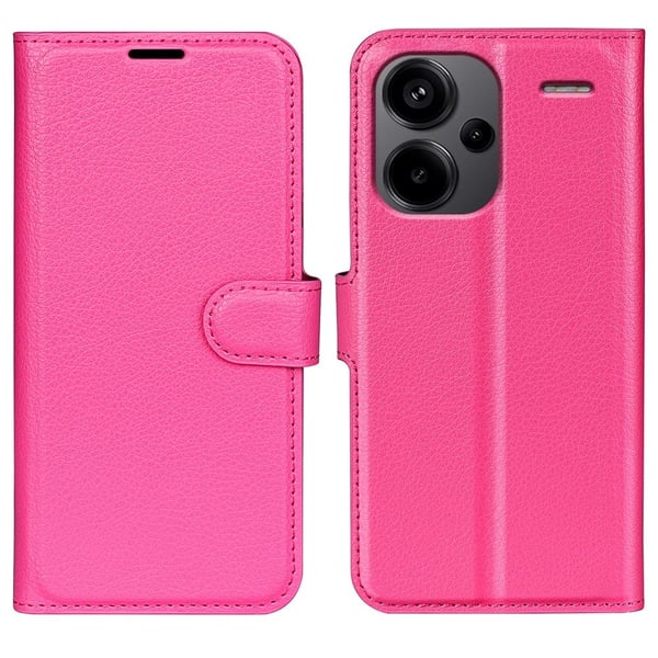 Klassisk Xiaomi Redmi Note 13 Pro+ Flip Etui - Rose