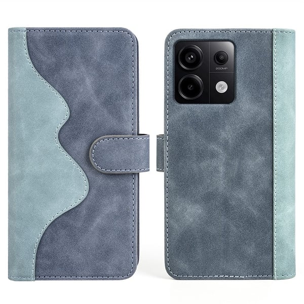 Tofarget lærdeksel for Xiaomi Redmi Note 13 Pro 5G  - Blå