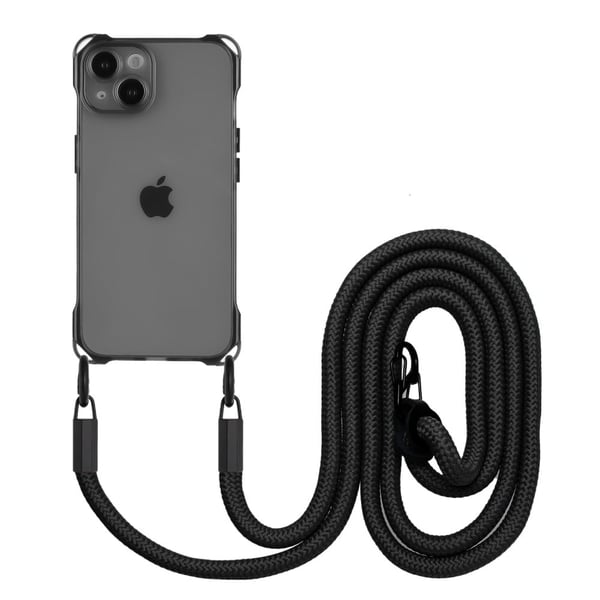TPU iPhone 15 Plus-etui - Fire Hjørner Fallbeskyttelse Svart