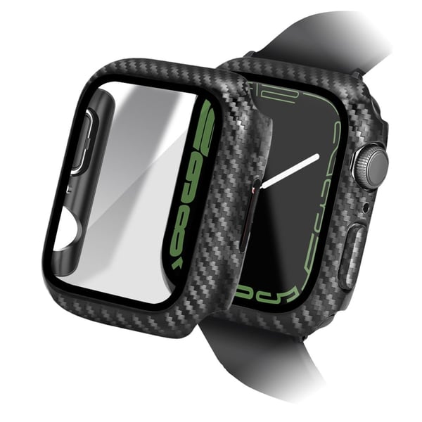 Skjermfilm med klokkeramme for Apple Watch Series - Svart