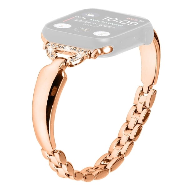 Sort Rhinestone-urrem til Apple Watch - Elegant Og Holdbar