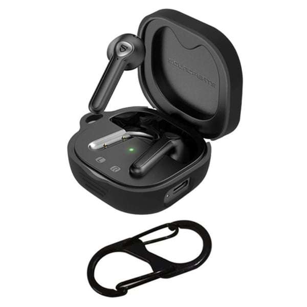 SoundPEATS TrueAir2 silikondeksel med anti-tap-spenne - Svart