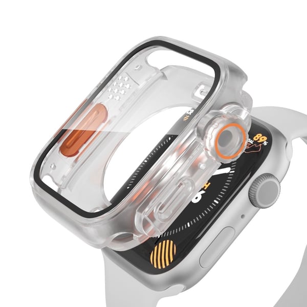 Vanntett heldeksel for Apple Watch Series 9/8/7 45 mm - Gjennomsiktig