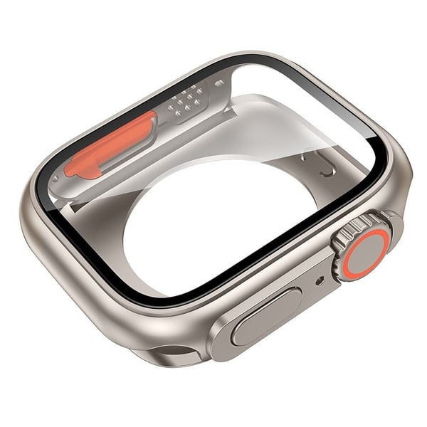 Apple Watch-etui med herdet glassbeskyttelse - Rose Gull