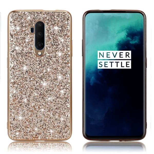 Glitter OnePlus 7T Pro skal - Guld