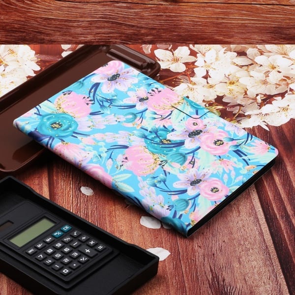 Lenovo Tab M10 Flower Mønster Lær Flippetui - Rosa Blomst