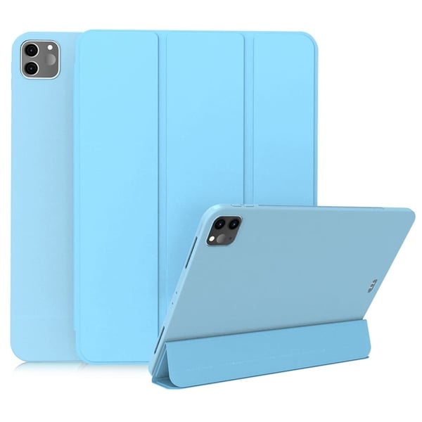 iPad Pro 11 (2022/2021/2020) Tri-fold Smart Wake/Sleep-nettbrettveske - Babyblå