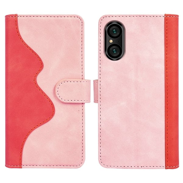 Tofarget lærdeksel for Sony Xperia 5 V - Rosa
