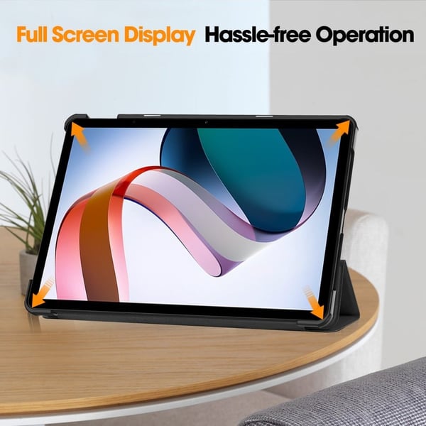 Svart trefoldig skinnstativveske for Xiaomi Redmi Pad SE