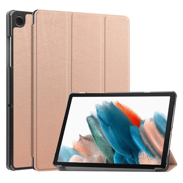 Sort, trefoldig skinnveske med stativ for Samsung Galaxy Tab A9
