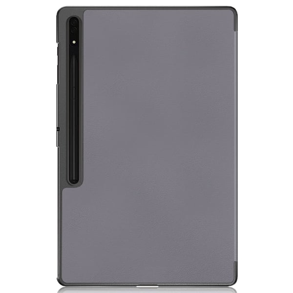 Svart lærveske til Samsung Galaxy Tab S9 Ultra SM-X910 M-X916B SM-X918U med trefoldig stativ