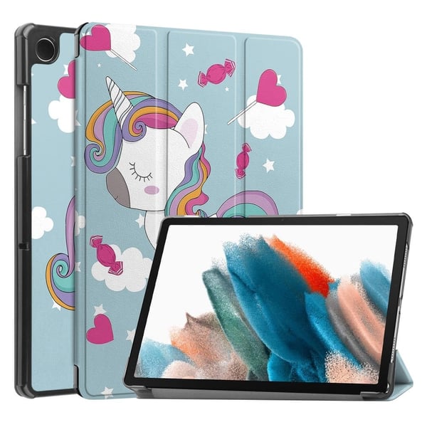 Samsung Galaxy Tab A9 Tri-fold Stand Tablet Leather Case - Hest