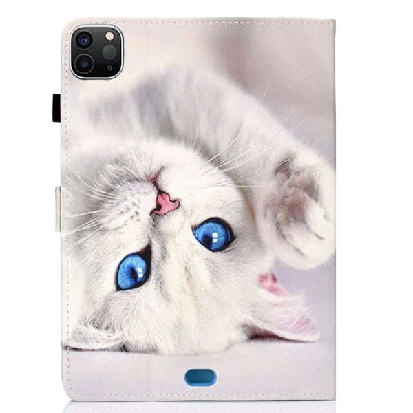 iPad Pro 11 (2018) / (2020) / (2021) / (2022) / Air (2020) / (2022) Vegansk læderstativ Folio Beskyttende Cover Kortspor Mønsterudskrivning Stitching