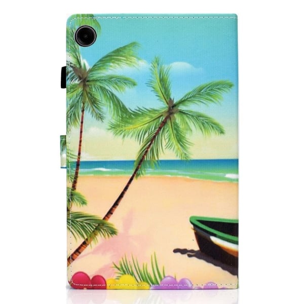 Samsung Galaxy Tab A9 lærveske med kortholder for nettbrett - Sandstrand