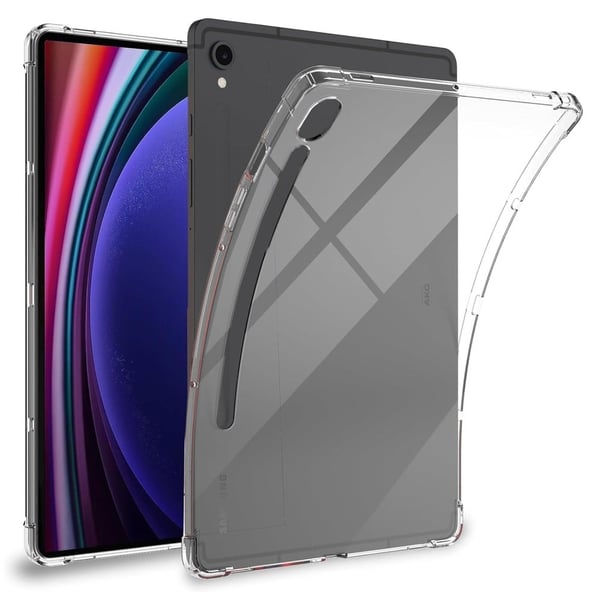 Samsung Galaxy Tab S9 FE sleek transparent silicone case