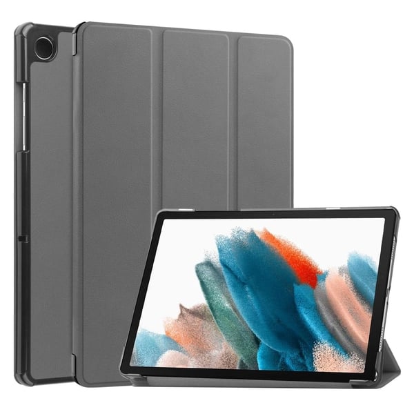 Sort, trefoldig skinnveske med stativ for Samsung Galaxy Tab A9