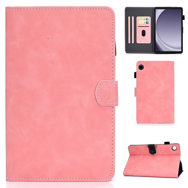 Samsung Galaxy Tab A9 Skinnveske med kortspor og blyantholder - Rose Gull Samsung Galaxy Tab A9 Skinnveske med kortspor og blyantholder - Rose Gull