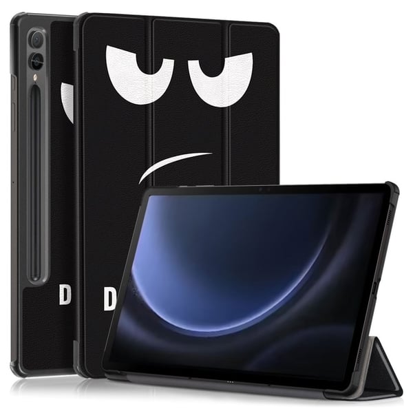 Tri-fold stand læder tablet cover til Samsung Galaxy Tab S9 FE Plus SM-x610/SM-616 - Rør Mig Ikke