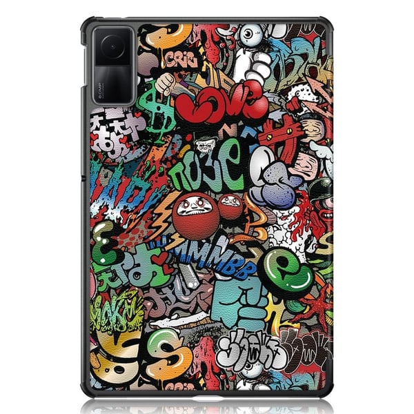 Xiaomi Redmi Pad SE Tri-fold Stand Tablet Case - Graffiti