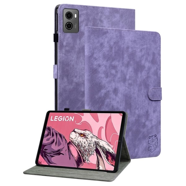 Lenovo Legion Y700 (2023) nettbrettveske - Lilla Med Stativ Og Kortholder