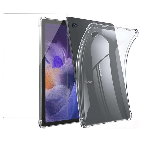 Samsung Galaxy Tab A9 Transparent Cover with Reinforced Corners for Enhanced Protection Tablet Case