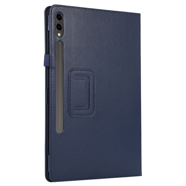 Svart skinnveske med tosidig stativ for Samsung Galaxy Tab S9 Plus