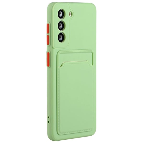 Deksel med Kortholder til Samsung Galaxy S23 Fe - Matcha Green