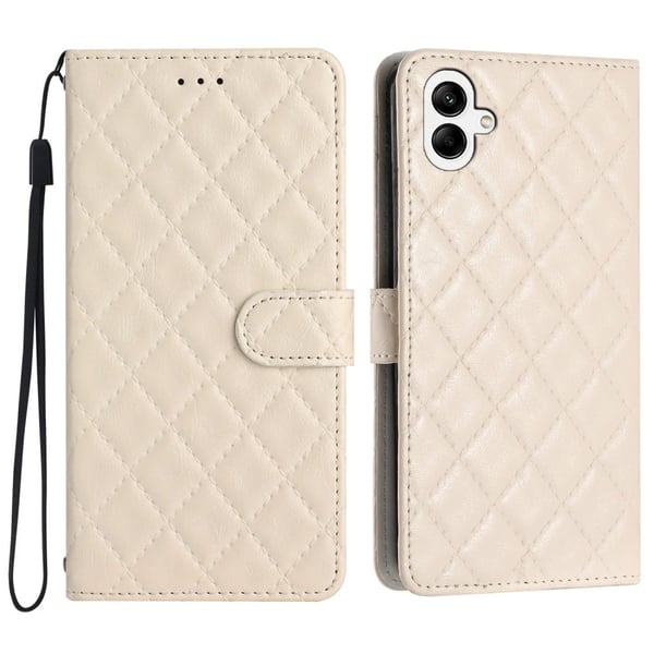 Funksjonelt rombe lommebokdeksel for Samsung Galaxy A05 - Beige