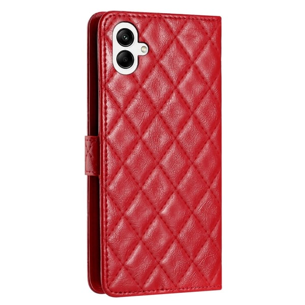 Funksjonelt rombe lommebokdeksel for Samsung Galaxy A05 - Rød