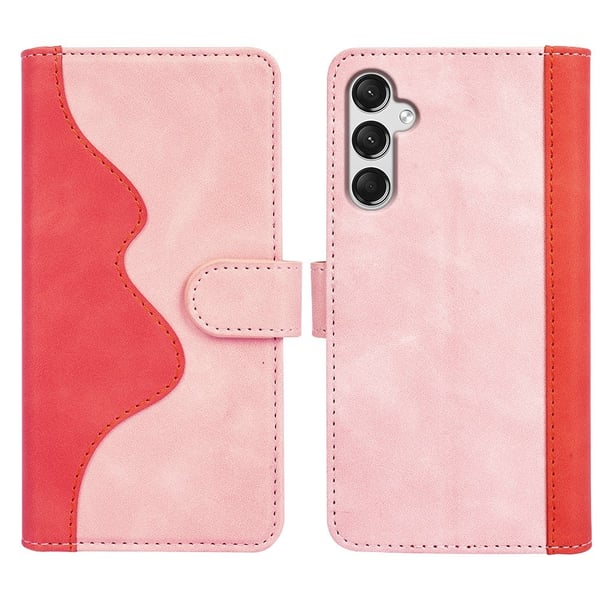 Tofarget lærdeksel for Samsung Galaxy A25 - Rosa