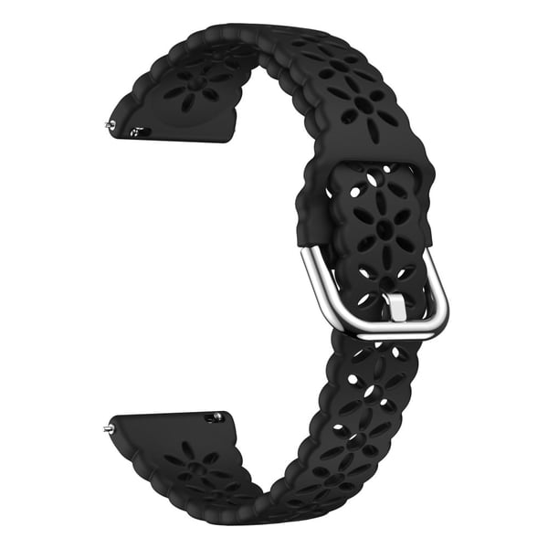 Samsung Galaxy Watch Universal Silicone Strap 20mm Watch Band - Sort