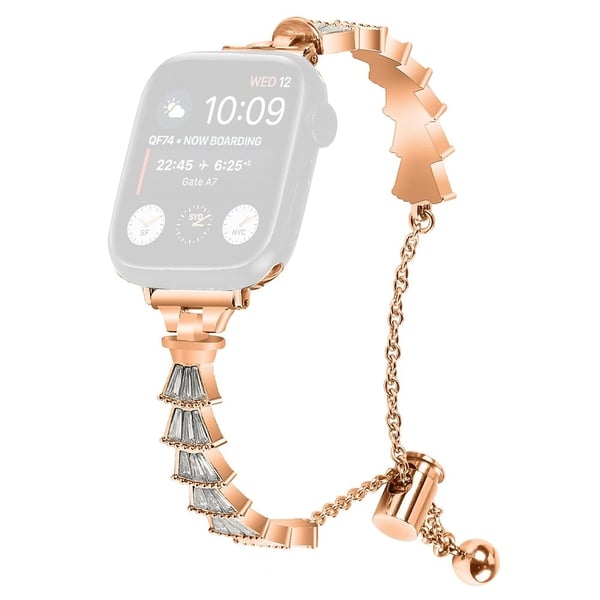 Apple Watch Universal 49 mm/45 mm/44 mm/42 mm metallarmbånd - Rose Gull