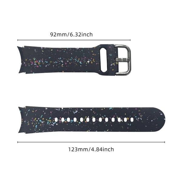 Samsung Galaxy Watch6 / Watch6 Classic-armbånd med mykt silikonmønster - Mørkeblå