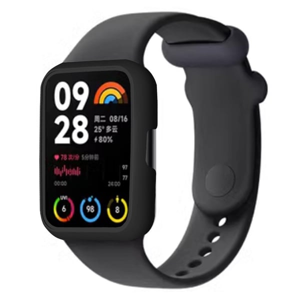 Xiaomi Smart Band 8 Pro Watch Case Hard Bump Resistant Frame Hollowed Deksel - Midnattsgrønn