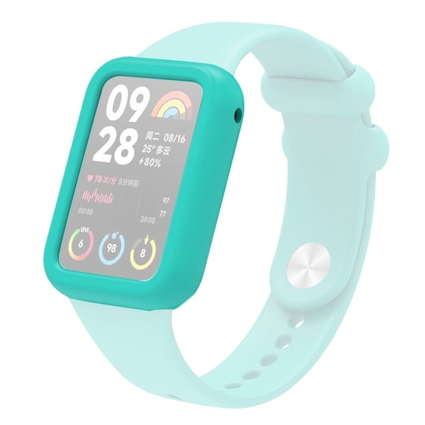 Xiaomi Smart Band 8 Pro Mykt silikonetui Støtsikkert Smart Watch Frame Deksel - Mintgrønn