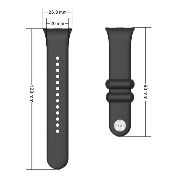 Xiaomi Smart Band 8 Pro / Redmi Watch 4 Klokkerem Silikon Erstatningsarmbånd - Rød