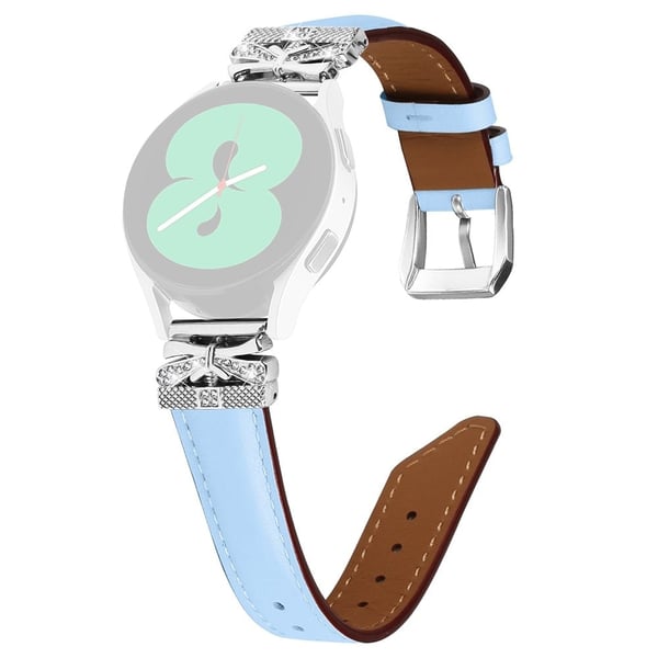 Huami Amazfit Cheetah Pro Silver Buckle Watch Band 20mm Butterfly Connector håndledsrem - Blå Huami Amazfit Cheetah Pro Silver Buckle Watch Band 20mm Butterfly Connector håndledsrem - Blå