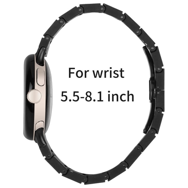 Google Pixel Watch / Pixel Watch 2 Klokkerem med kontakt Karbonfibertekstur Metallklokkerem