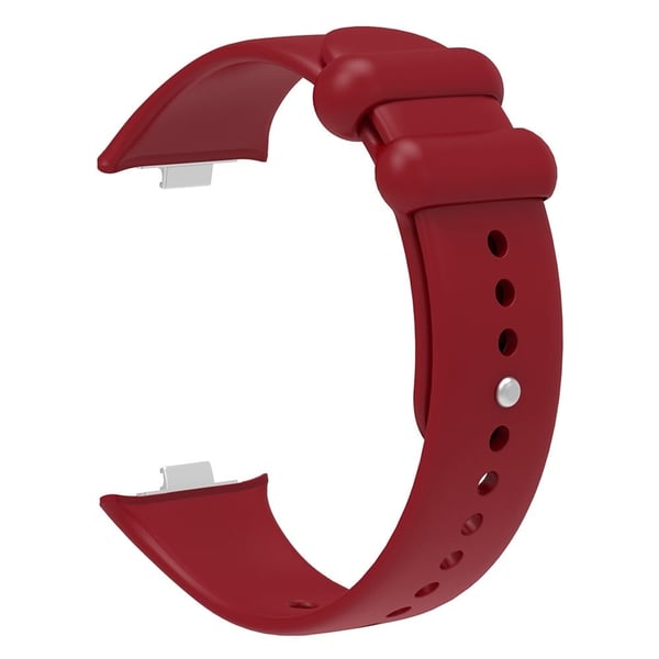 Xiaomi Smart Band 8 Pro / Redmi Watch 4 Klokkerem Silikon Erstatningsarmbånd - Vinrød
